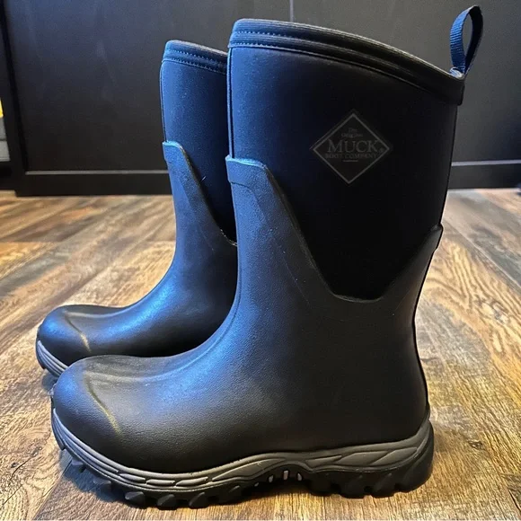 ~*~ Muck Boots Women’s Arctic Sport II Mid Black 8 ~*~ - Picture 2 of 7